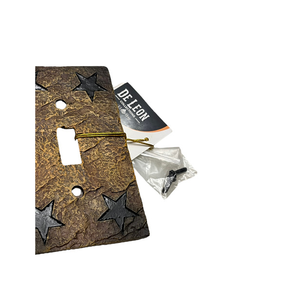 Western Stars Light Switch Cover Single Switch Cabin Lodge Horse Ranch & Screws - Picture 2 of 3